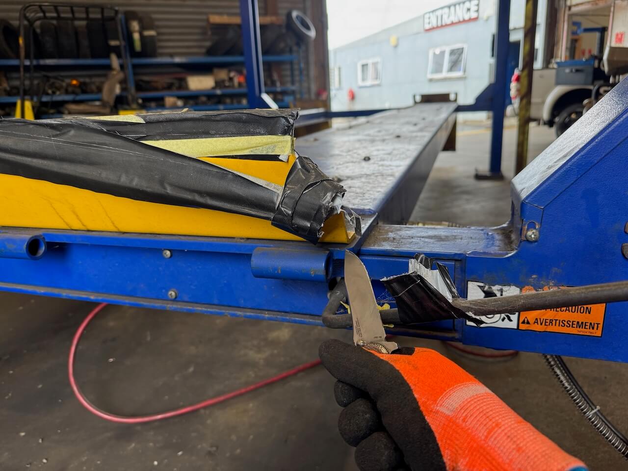 Overridden safety lock