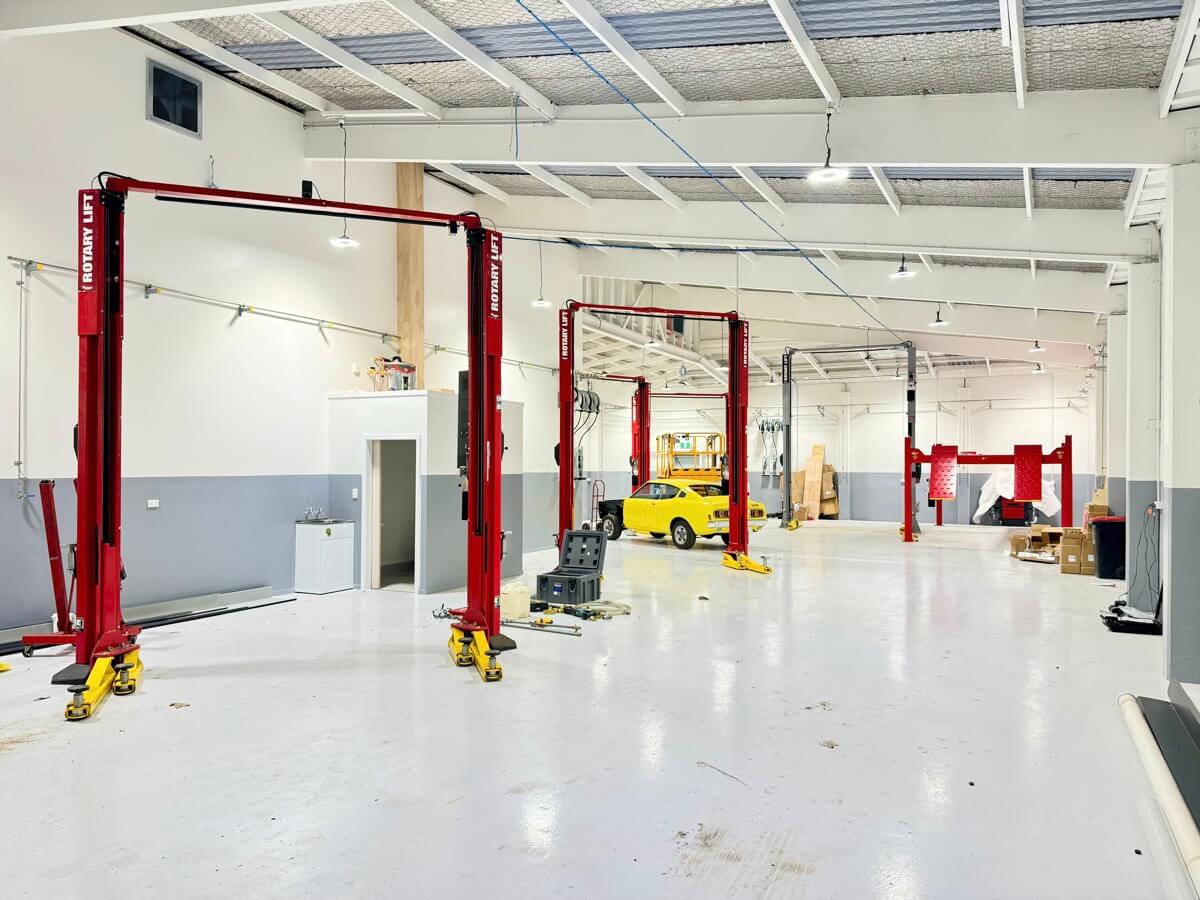 Wayne Kirk Motors workshop